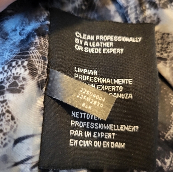 Guess Los Angeles Small soft leather black coat - Picture 6 of 16